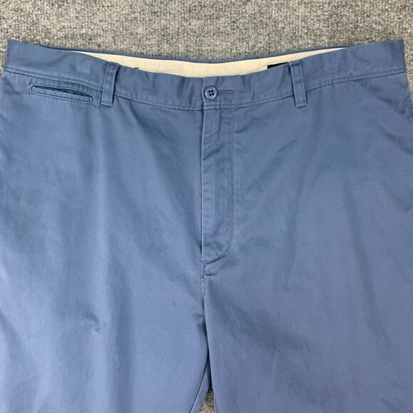 Cremieux Pants Mens 36x29 Cadet Blue Cotton Flat Front Belt Loops Straight Chino - Picture 3 of 14